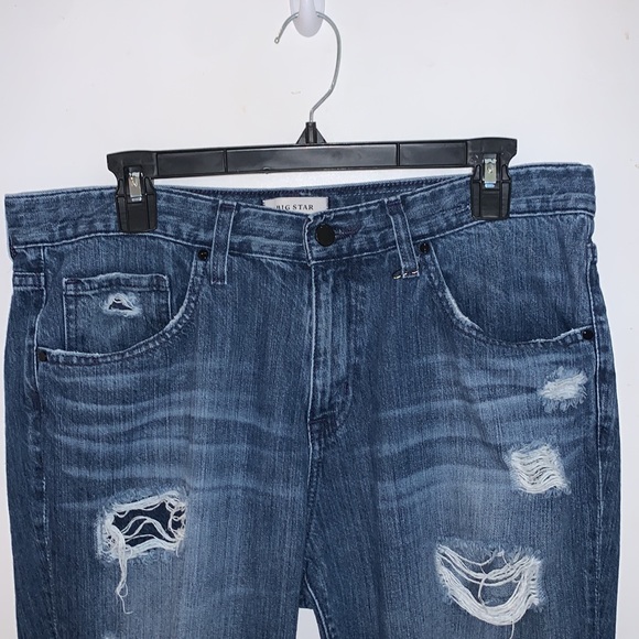 Big Star Distressed Skinny Jeans Billie Slim Slouch - Size 30 / 12 - Picture 5 of 12